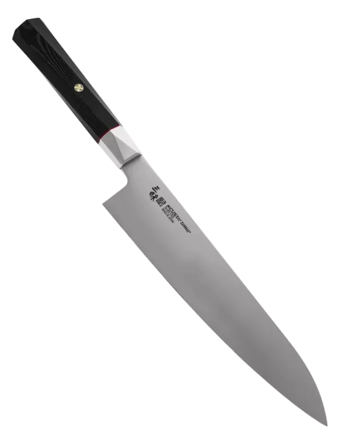 MCUSTA ZANMAI Gyuto 240 mm Gingami No.3 Black Micarta