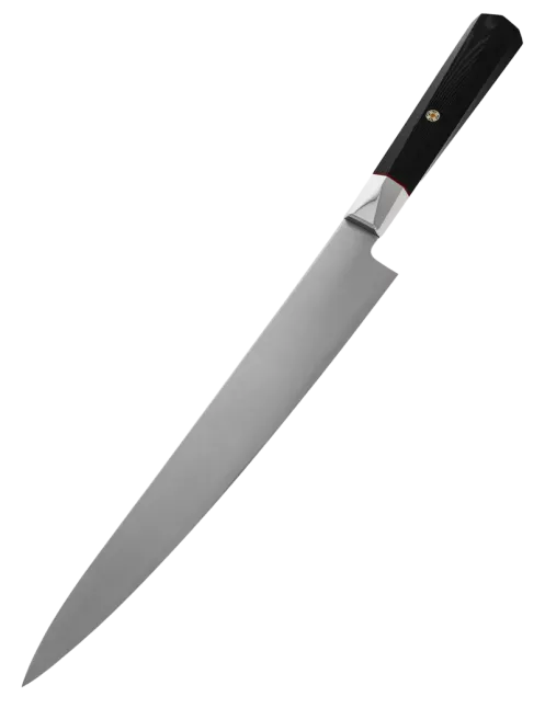 MCUSTA ZANMAI Sujihiki 240 mm Gingami No.3 Micarta Noir