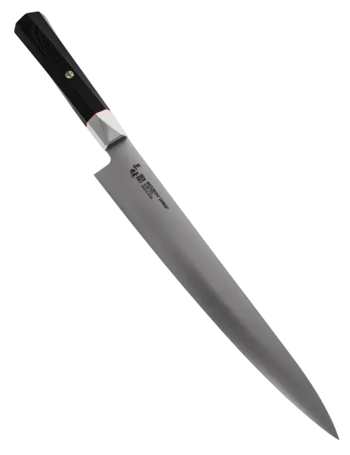 MCUSTA ZANMAI Sujihiki 240 mm Gingami No.3 Micarta Noir
