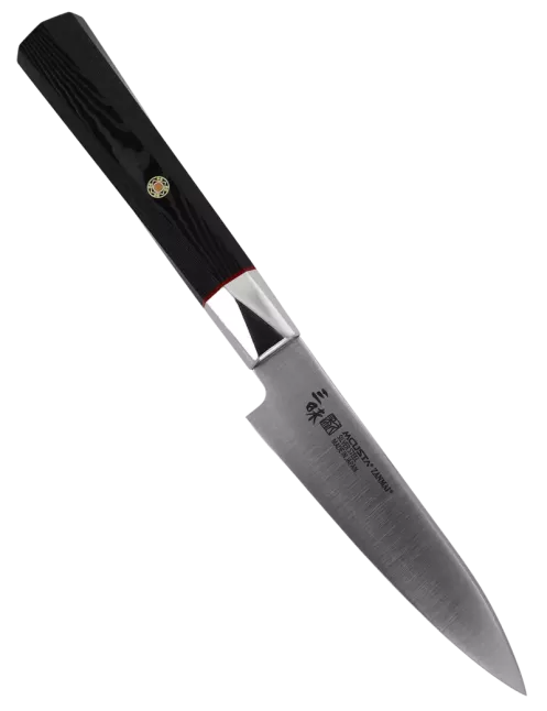 MCUSTA ZANMAI Petty 110 mm Gingami No.3 Micarta Noir