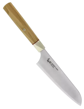 MCUSTA Zanmai Santoku 180 mm - Couteau Japonais Aogami Super
