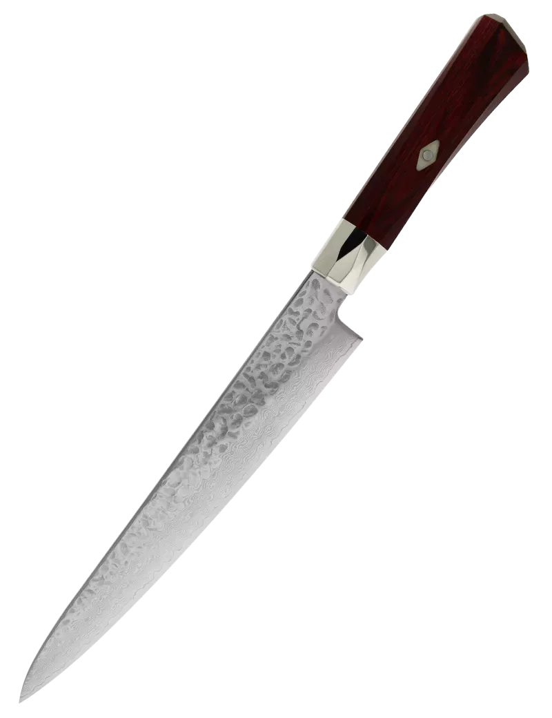 MCUSTA ZANMAI Sujihiki 240 mm VG-10 Damassé Martelé