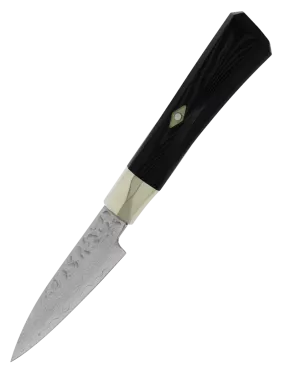 MCUSTA ZANMAI Petty 90 mm VG-10 Damassé Martelé Micarta