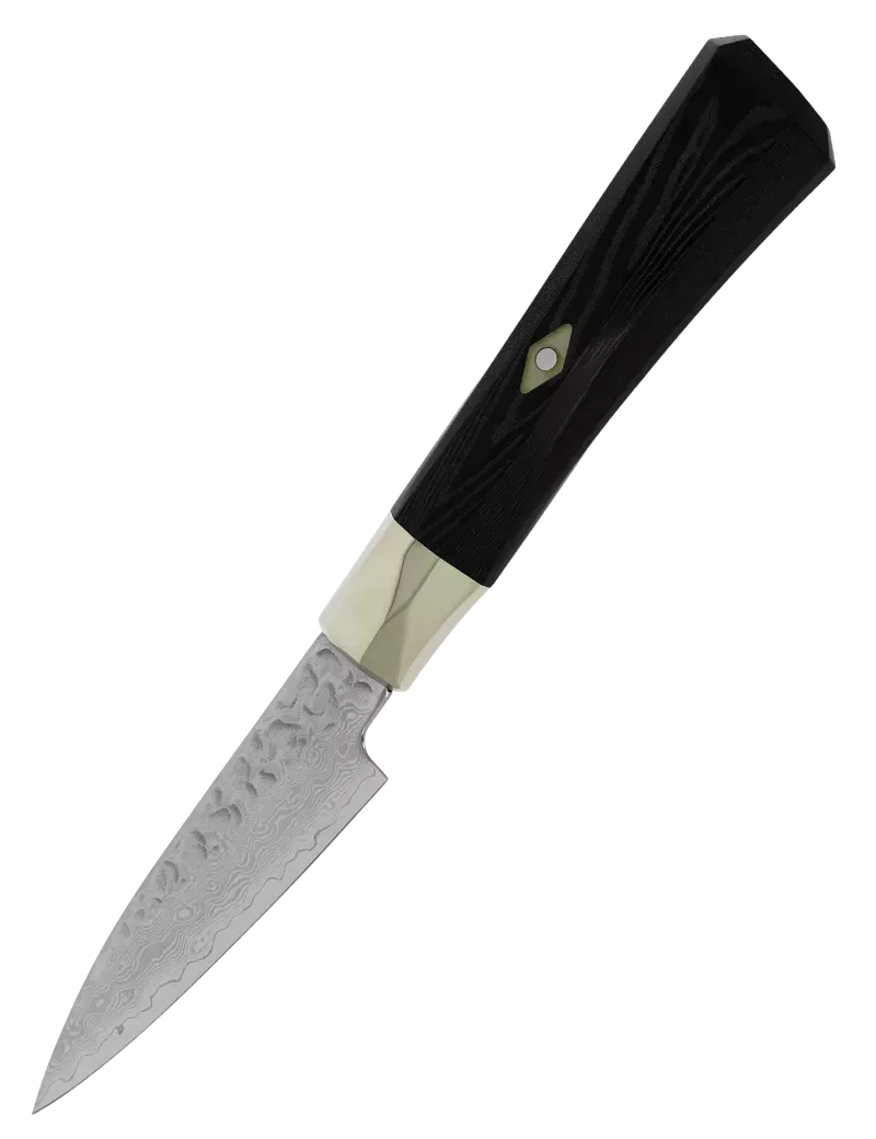MCUSTA ZANMAI Petty 90 mm VG-10 Damassé Martelé Micarta