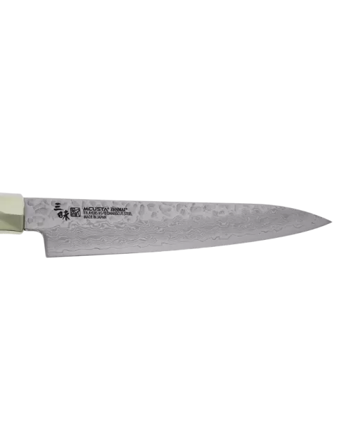 MCUSTA ZANMAI Petty 150 mm VG-10 Damassé Martelé Micarta