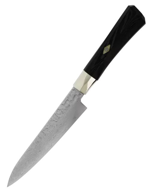 MCUSTA ZANMAI Petty 150 mm VG-10 Damassé Martelé Micarta