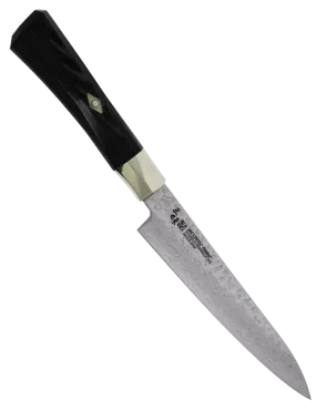 MCUSTA ZANMAI Petty 150 mm VG-10 Damassé Martelé Micarta