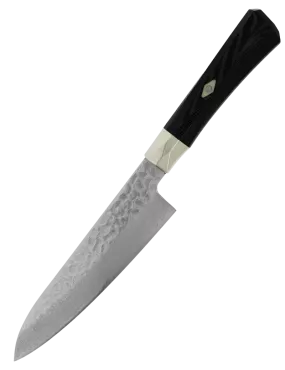 MCUSTA ZANMAI Gyuto 180 mm VG-10 Damassé Martelé Micarta