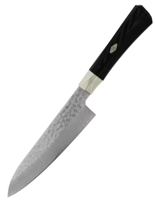 MCUSTA ZANMAI Gyuto 180 mm VG-10 Damassé Martelé Micarta