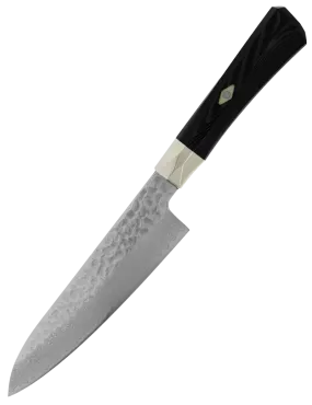 MCUSTA ZANMAI Gyuto 210 mm VG-10 Damassé Martelé Micarta