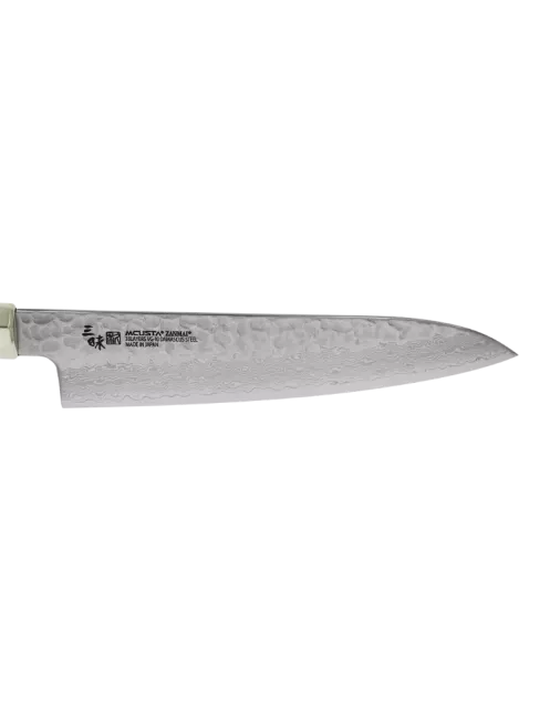 MCUSTA ZANMAI Gyuto 240 mm VG-10 Damassé Martelé Micarta