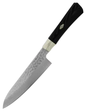 MCUSTA ZANMAI Gyuto 240 mm VG-10 Damassé Martelé Micarta