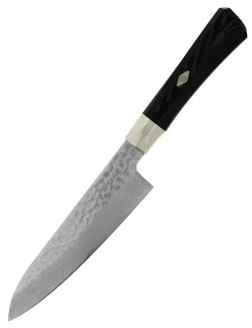 MCUSTA ZANMAI Gyuto 240 mm VG-10 Damassé Martelé Micarta