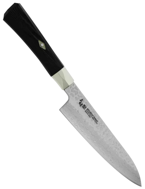 MCUSTA ZANMAI Gyuto 240 mm VG-10 Damassé Martelé Micarta