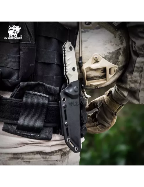 HXOUTDOOR SNIPERS D-183 Couteau Tanto fixe 7Cr17MoV