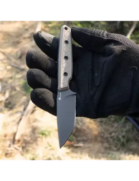 HXOUTDOOR D-354B MAVERICK Couteau fixe 14C28N G10 Gris
