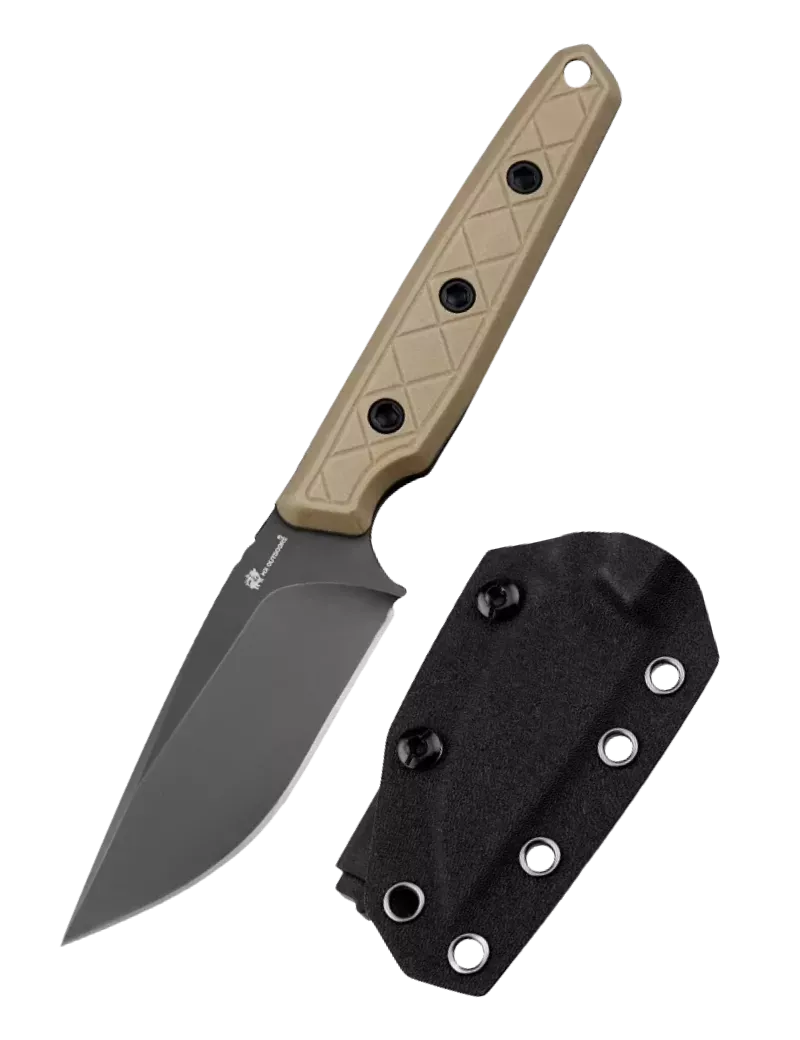 HXOUTDOOR D-354B MAVERICK Couteau fixe 14C28N G10 Gris