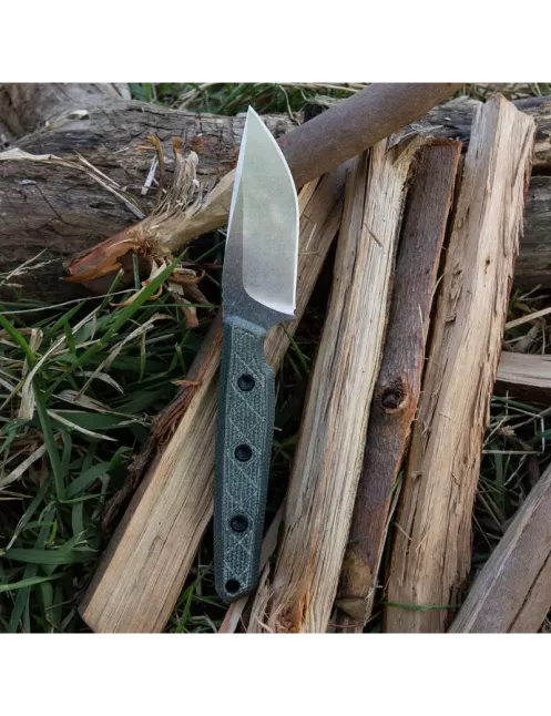 HXOUTDOOR D-354A MAVERICK Couteau fixe 14C28N Micarta