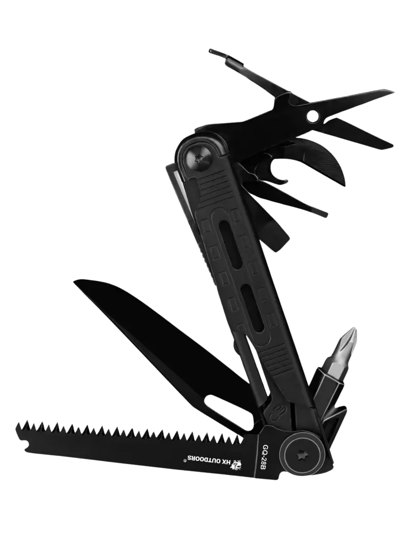 HXOUTDOOR GQ-28B SWIFTTRAIL Multitool 8 fonctions noir