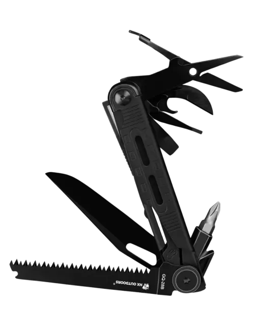 HXOUTDOOR GQ-28B SWIFTTRAIL Multitool 8 fonctions noir