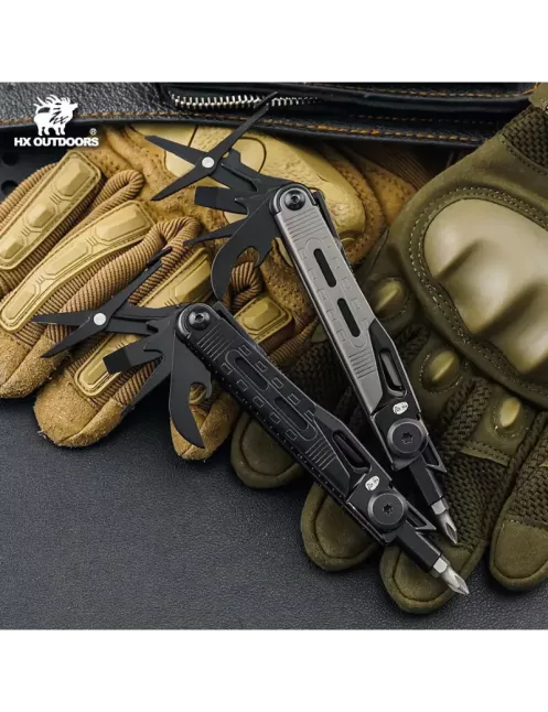 HXOUTDOOR GQ-28B SWIFTTRAIL Multitool 8 fonctions noir