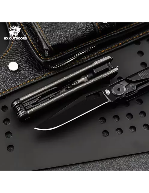 HXOUTDOOR GQ-28B SWIFTTRAIL Multitool 8 fonctions noir