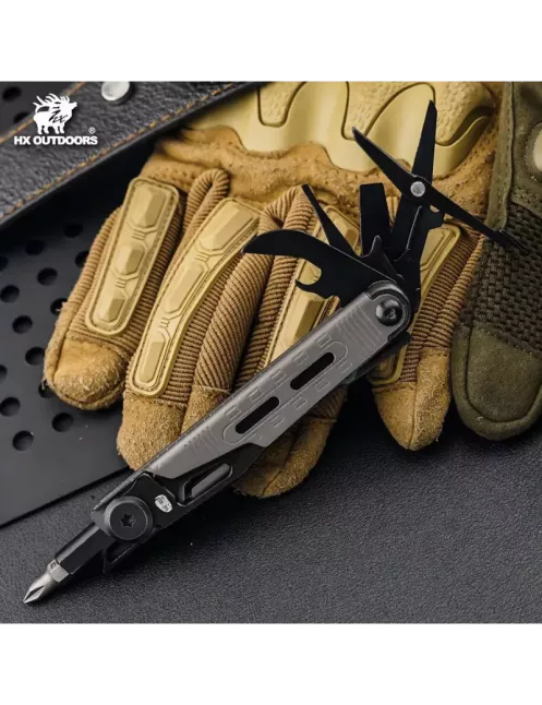 HXOUTDOOR GQ-28A SWIFTTRAIL Multitool 8 fonctions gris