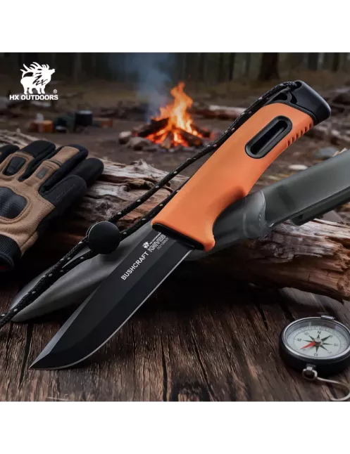 HXOUTDOOR TD-21F SURVIVAL MASTER Couteau fixe 5Cr15MoV