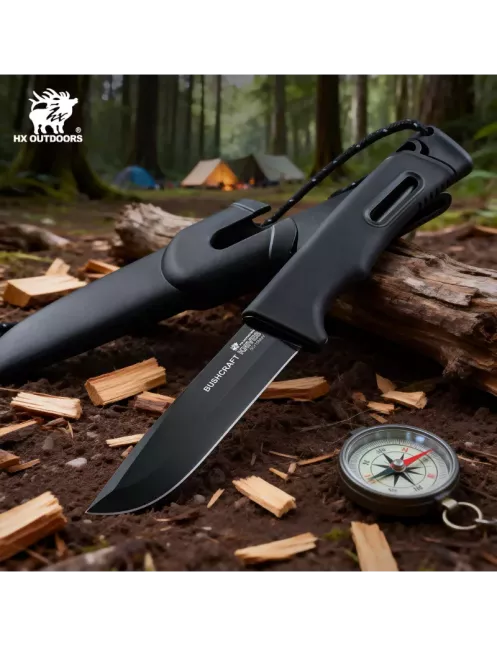 HXOUTDOOR TD-21E SURVIVAL MASTER Couteau fixe 5Cr15MoV