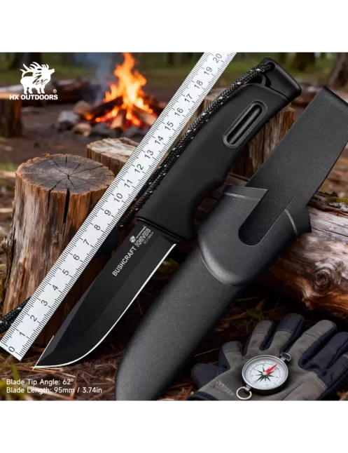HXOUTDOOR TD-21E SURVIVAL MASTER Couteau fixe 5Cr15MoV