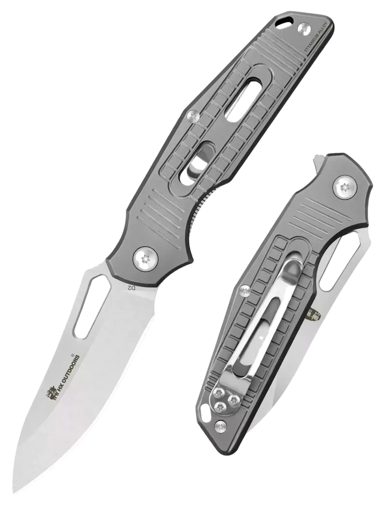 HXOUTDOOR TD-15T ROCK FLUORITE Couteau pliant D2 Titane