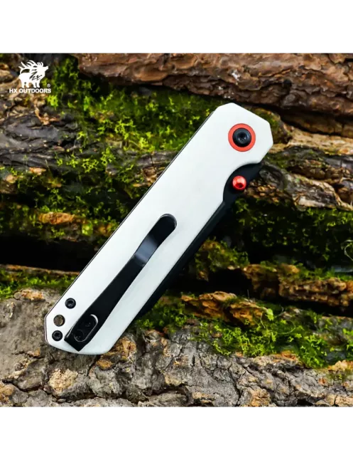 HXOUTDOOR HYLA ZD-120S-D Couteau pliant 14C28N Button Lock