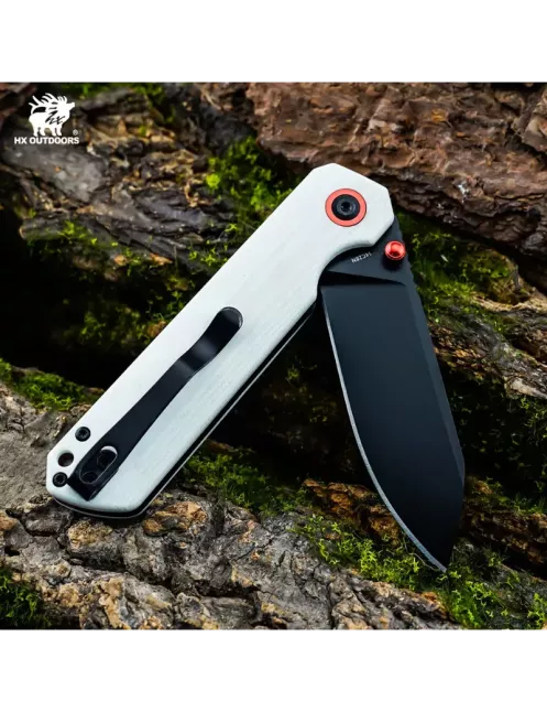 HXOUTDOOR HYLA ZD-120S-D Couteau pliant 14C28N Button Lock