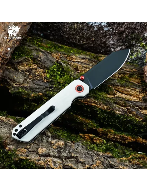 HXOUTDOOR HYLA ZD-120S-D Couteau pliant 14C28N Button Lock