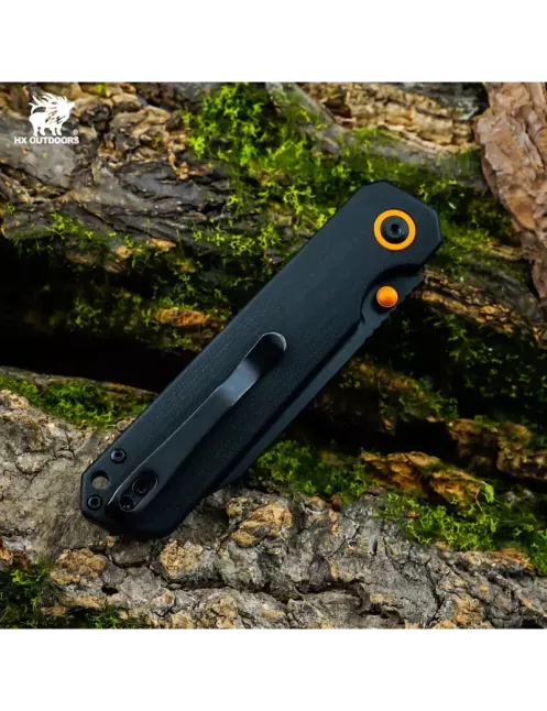 HXOUTDOOR HYLA ZD-120S-C Couteau pliant 14C28N Button Lock