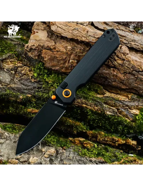HXOUTDOOR HYLA ZD-120S-C Couteau pliant 14C28N Button Lock