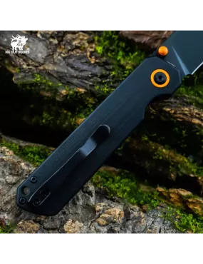 HXOUTDOOR HYLA ZD-120S-C Couteau pliant 14C28N Button Lock