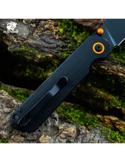 HXOUTDOOR HYLA ZD-120S-C Couteau pliant 14C28N Button Lock