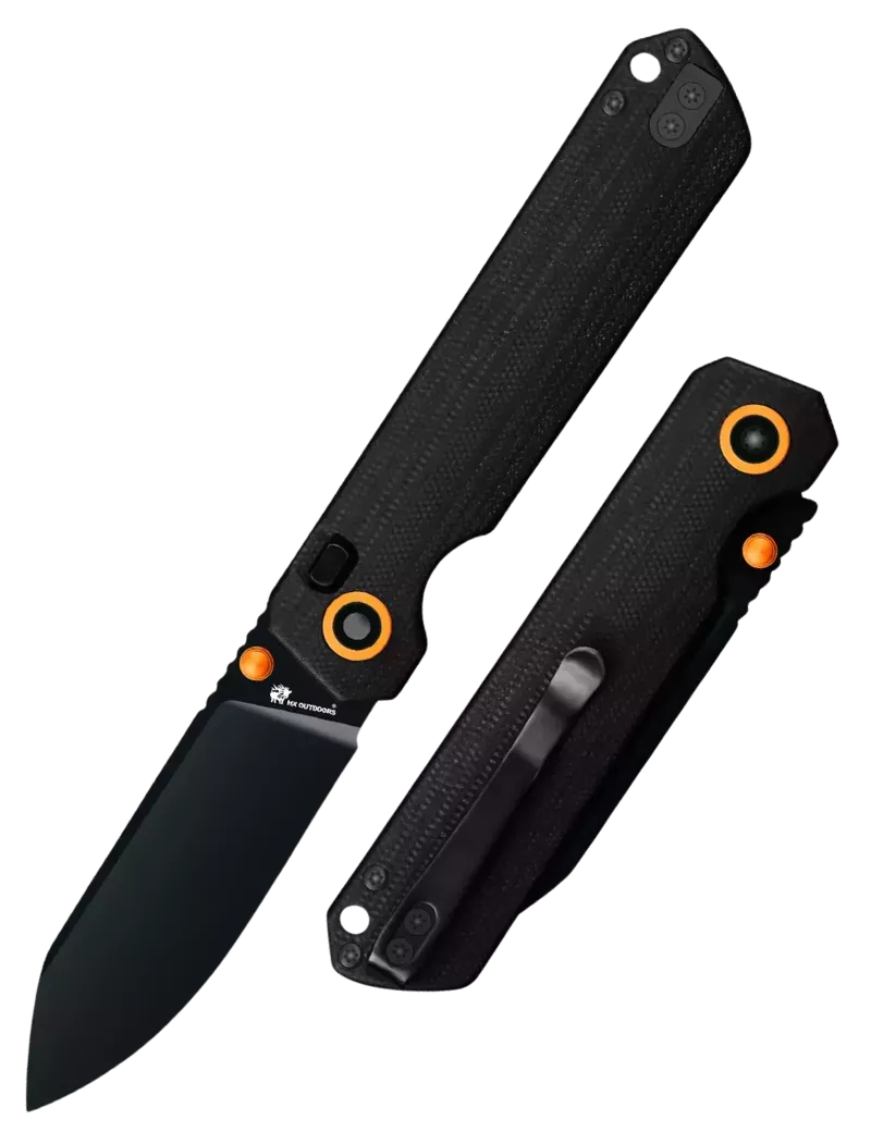 HXOUTDOOR HYLA ZD-120S-C Couteau pliant 14C28N Button Lock