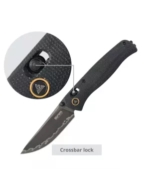 SRM Medal 255L-MB3 Couteau pliant EDC 140Cr Micarta