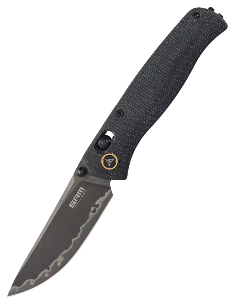 SRM Medal 255L-MB3 Couteau pliant EDC 140Cr Micarta