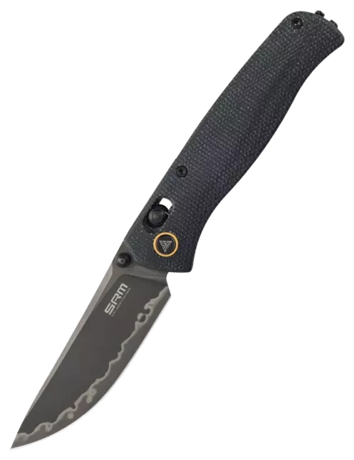 SRM Medal 255L-MB3 Couteau pliant EDC 140Cr Micarta