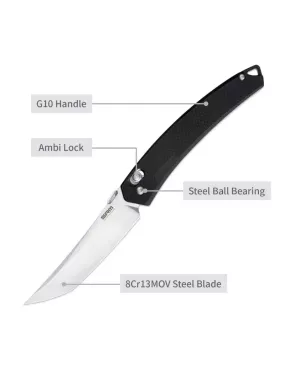 SRM 9211-GB2 Couteau pliant EDC 8Cr13MoV G10