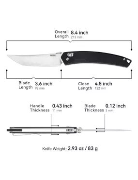 SRM 9211-GB2 Couteau pliant EDC 8Cr13MoV G10