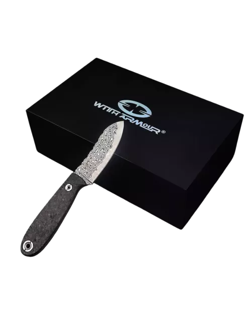 WITHARMOUR NessMuk²-CFDM WA079-70CFDM – Damascus Knife