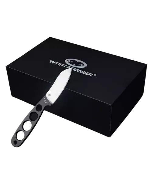 WITHARMOUR NakedMuk-BKS WA079-65BKS – Compact Fixed Blade