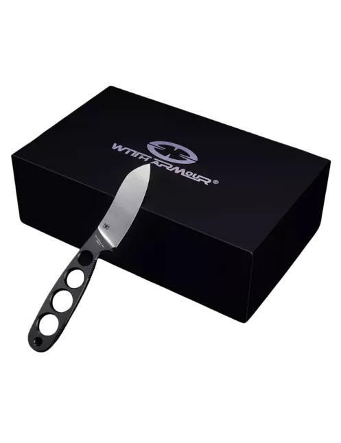 WITHARMOUR NakedMuk-BK WA079-65BK – Compact Fixed Blade