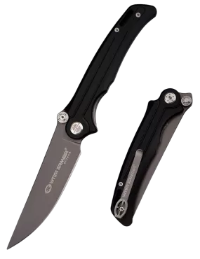 WITHARMOUR Gundog-BK WA-101BK – Couteau pliant D2