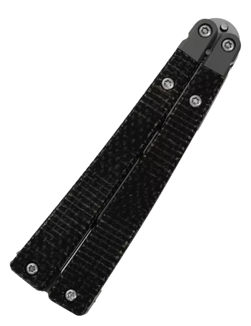 FRED PERRIN FPBBK Black – Couteau papillon VG10 First Run