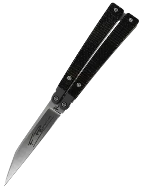 FRED PERRIN FPBBK Black – Couteau papillon VG10 First Run